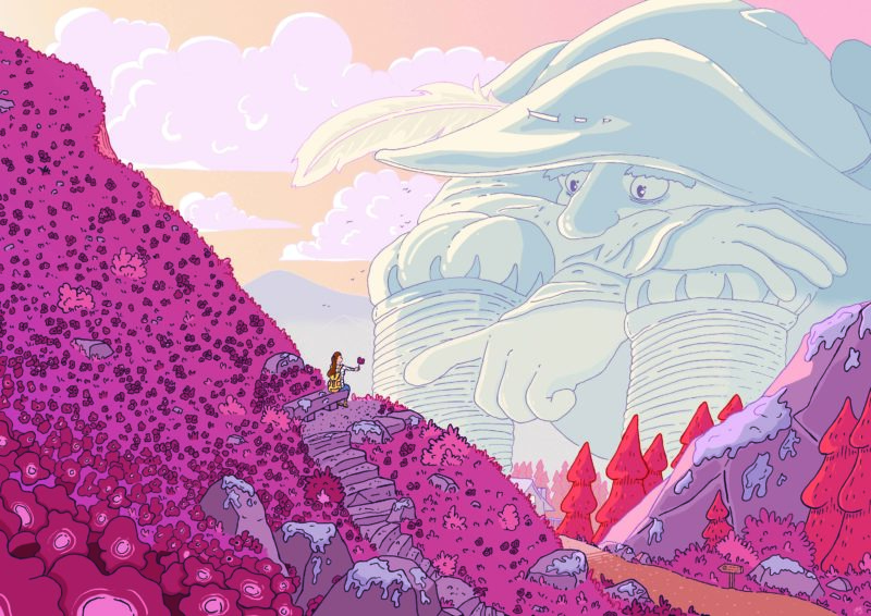 géant du rocher de naye montreux illustration fantasy