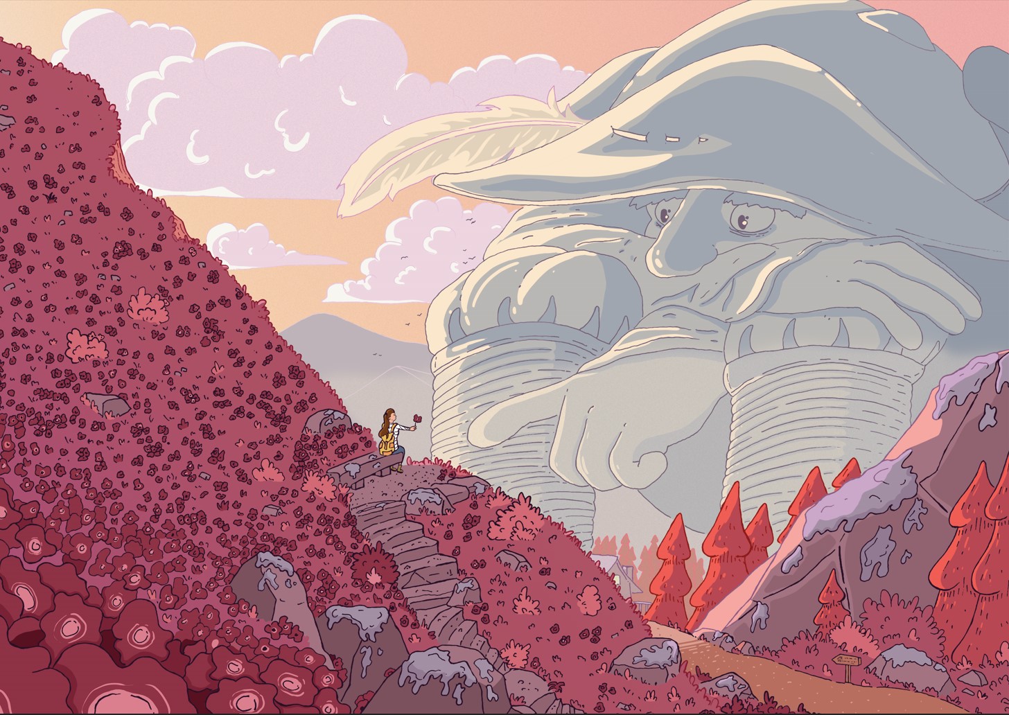 géant du rocher de naye montreux illustration fantasy